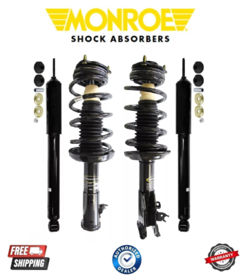 #ad Complete Monroe Front and Rear Suspension Strut and Coil Spring For Acura CSX $335.89