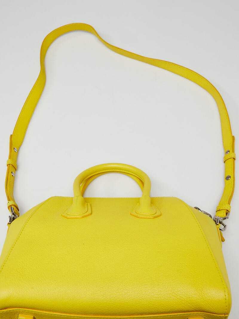Givenchy Yellow Sugar Goatskin Leather Mini Antigona Bag | eBay Givenchy Yellow Sugar Goatskin Leather Mini Antigona Bag | eBay