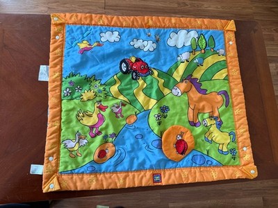 TINY LOVE Baby Play Mat Farm Animals Activity Blanket 29x33 Sensory
