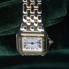 Cartier Panthere White Two-Tone 18k Yellow Gold Steel MINT COMPLETE SET W2PN0018 7