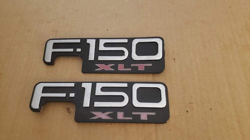 Ford F-150 XLT Side Fender Emblem Logo Badge 1997-2003 - PAIR