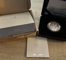 Coin Silver Proof 2023 King Charles III £2 Britannia Royal Mint BOX + COA