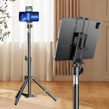 Heavy Duty 7-11in Tablet Floor Tripod Stand Adjustable 47.2" for iPhone iPad Pro