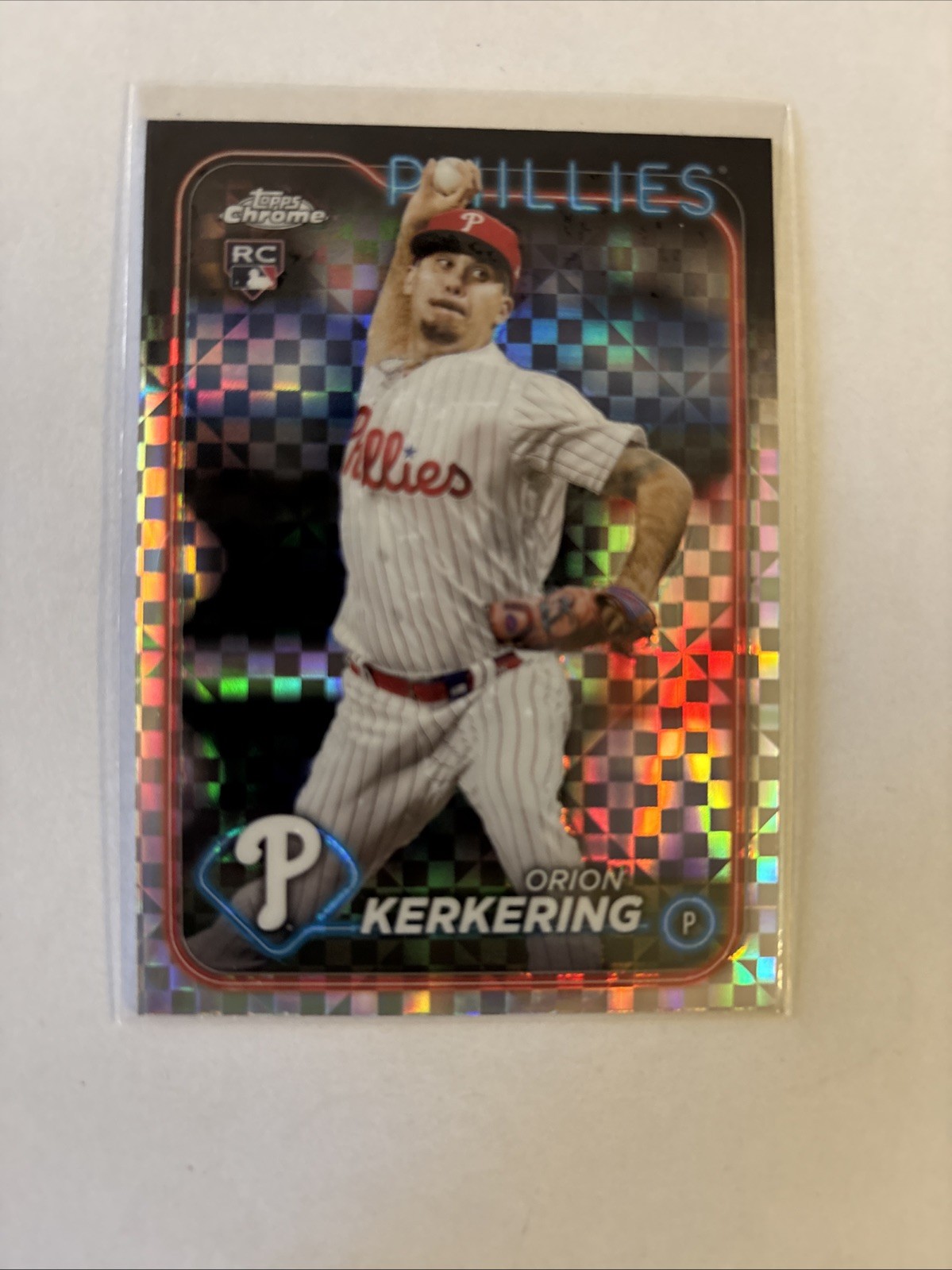 2024 Topps Chrome - Orion Kerkering #180 X-Fractor (RC)