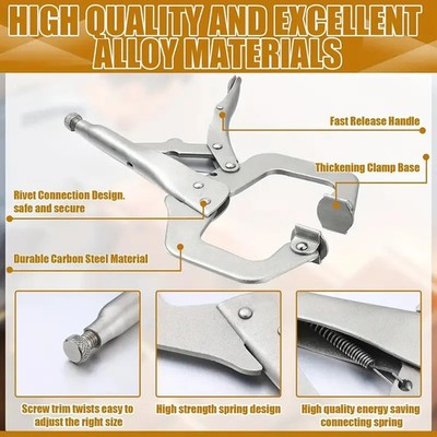 6 Zoll Hochleistungs-C-Clamp Zange Metall Verstellbar Handwerkzeug