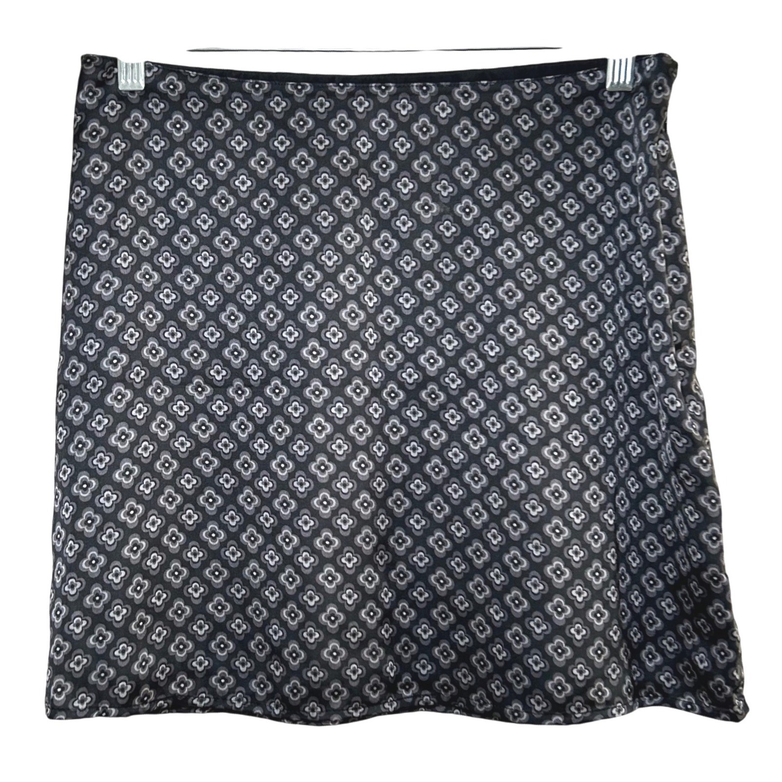 Hollister Ultra High Rise Mini Skirt Black Geometric Print Women's Medium grunge