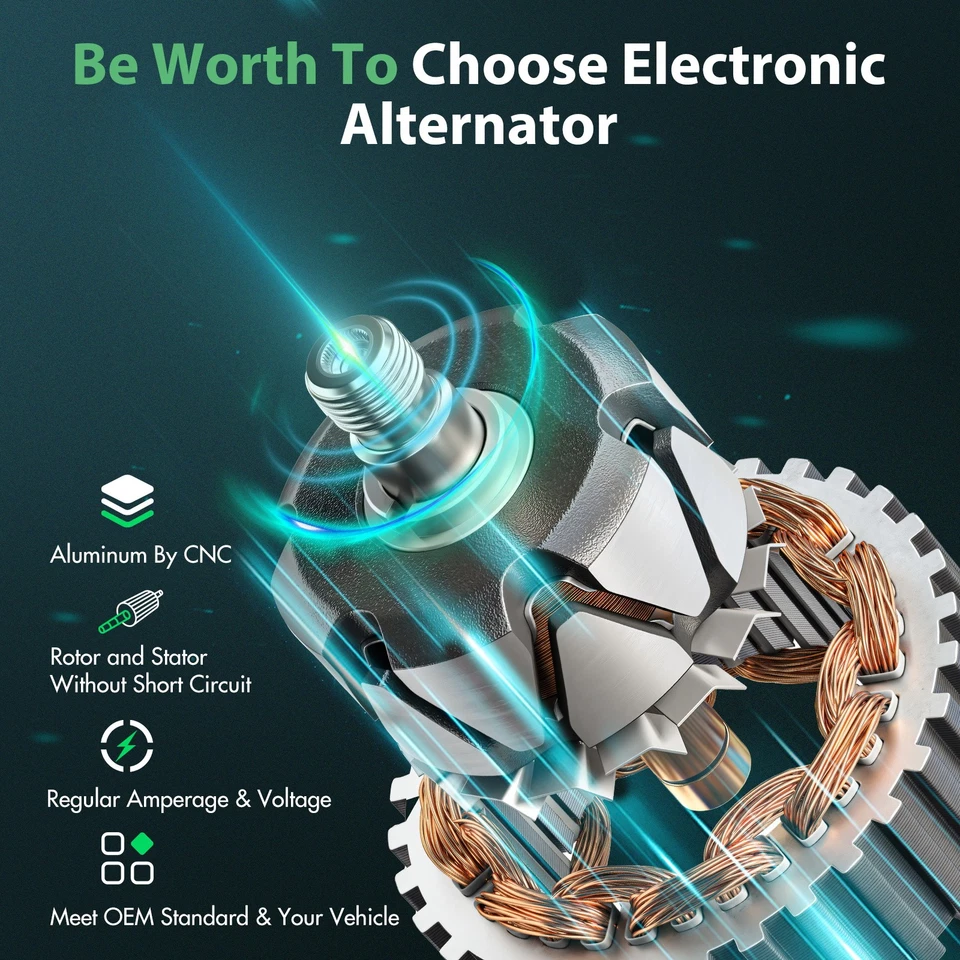 Alternador para Acura Integra 1996-2001 1,8 L l4 con polea regular 101211-9310 Foto 4 de 4