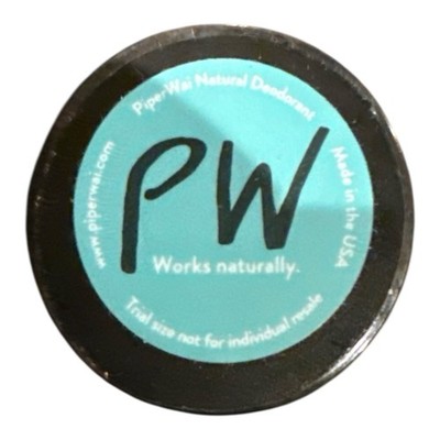 Piper Wai PW Natural Deodorant Balm Activated Charcoal Trial Size Mini