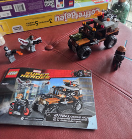Used CROSSBONES' HAZARD HEIST - Super Heroes Lego 76050 MARVEL Motorcycle JEEP 
