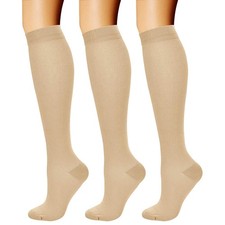 Compression Socks for Women Men Circulation 3 Pairs 15-20 mmHg is Best Su...