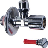"Eckventil Ventil Messing-Ventil Gewinde 1/2\" 3/8\" Zoll ø10Mm Inkl. Schubrosette"