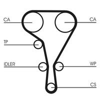 Continental Ctam CT1127 Zahnriemen FüR Renault