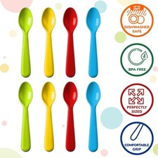 Plastic Kids Spoons -Toddler Spoons /Dishwasher Safe
