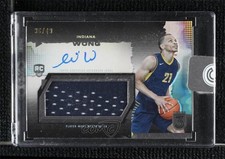 2023-24 Topps Three Rookie Relic Auto Prime 36/49 Isaiah Wong #RRA-IW Auto 3hd