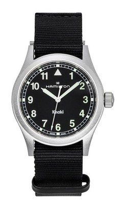 Hamilton Khaki Field Textil Armband Schwarz Zifferblatt H69401430 Unisex-Uhr