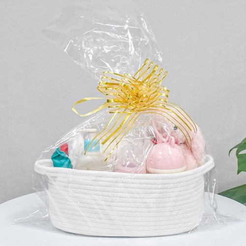 Small Basket with Handles, Boho Decorative Rope Woven Dog Cat Toy Storage Bin... - Picture 4 of 9