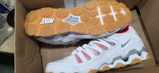 Nike Reax Men's Low Top Lace Up Athletic Sneaker White Red Gray Tan New Box