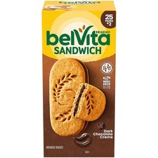 Belvita Dark Chocolate Creme Breakfast Biscuits 25 Pk. - Fast / Free Shipping