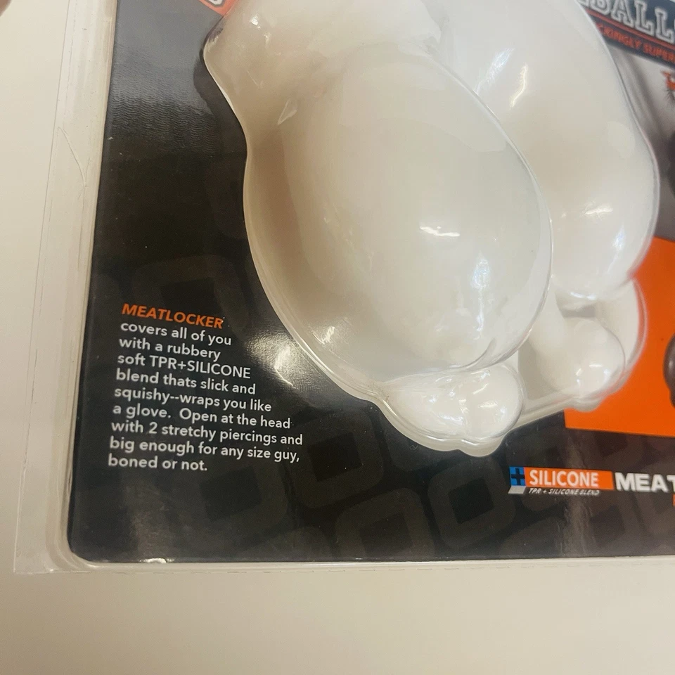 Oxballs Meatlocker Castidad Pollo Pene Jaula Dispositivo Juguete Sexual Masculino Elástico Blanco Foto 3 de 4