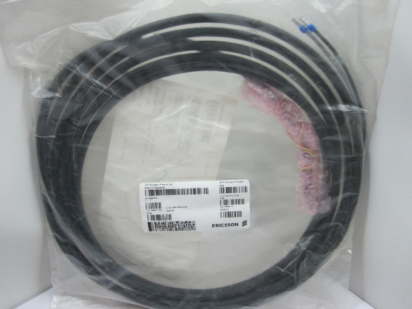 ERICSSON RPM 777 528/05000 CABLE WITH CONNECTORS, RPM777528/05000