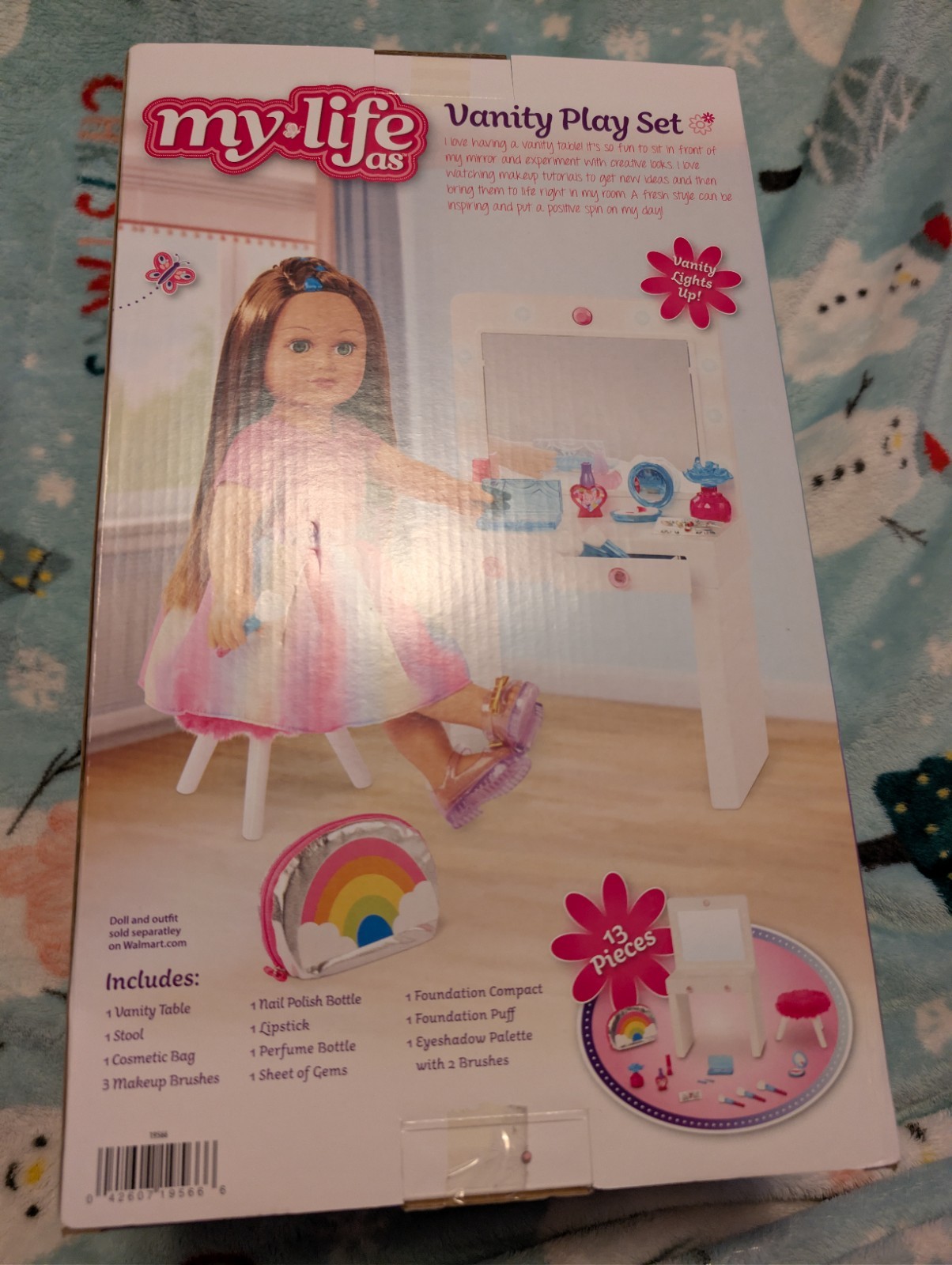 My Life As - 13 Piece Light-Up Vanity Play Set for 18” Dolls