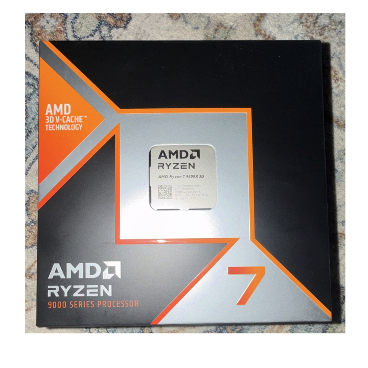 AMD Ryzen 7 9800X3D 8-Core AM5 CPU 4.7GHz 8MB L2 96MB L3 MPN 100