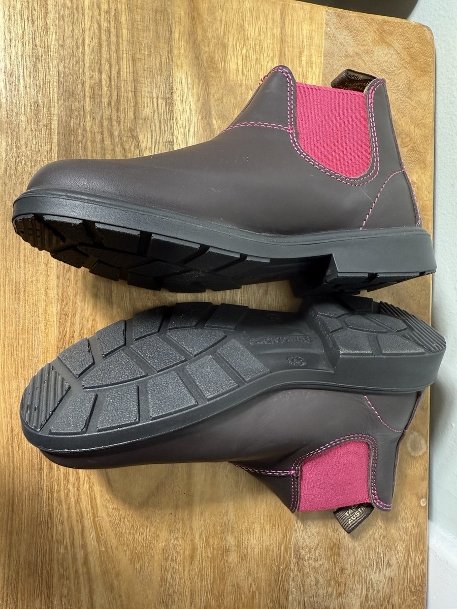 Blundstone 1410 Boots Big Kids US 4 Leather Pull-On Chelsea AU 3