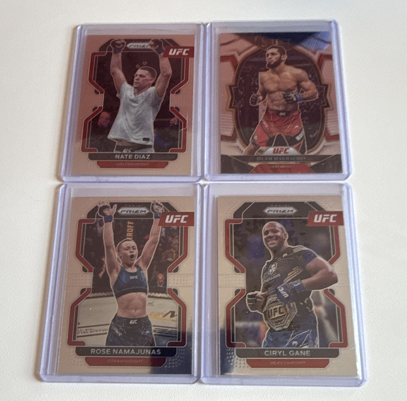2023 Panini UFC Cards (4) MMA - Islam Makhachev, Diaz, Gane, Namajunas