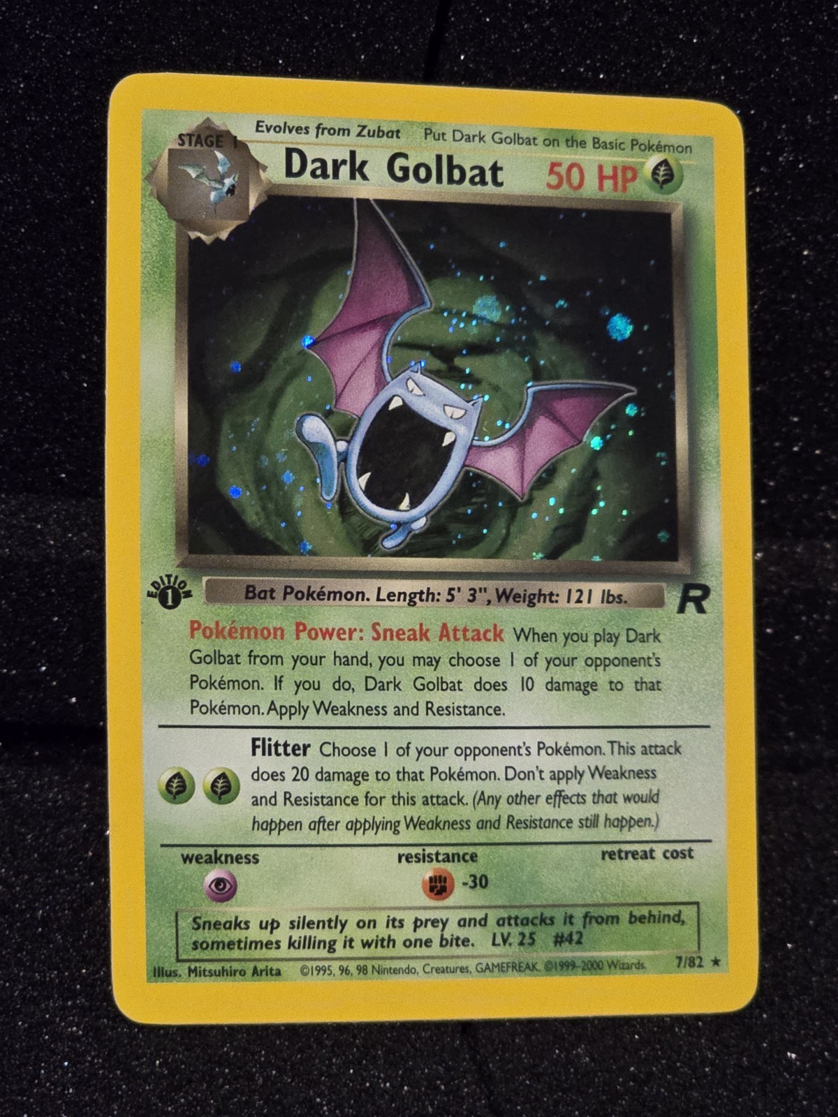Dark Golbat 7/82 Team Rocket 1st Edition Holo Rare Pokemon NM