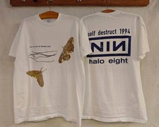 Vintage Nine Inch Nails Band 1994 The Downward Spiral T-shirt 2 Sides S-5XL