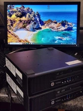 HP EliteDesk 800 G1 USDT/Core-i5/8G/120-250 GB Drives/DVD/WiFi/Win10 Pro + AC