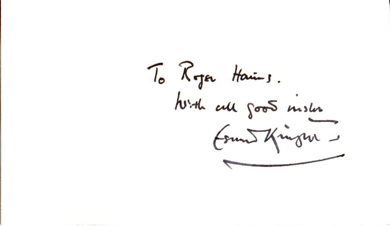 ESMOND KNIGHT (+1987)  - Actor - Black Narcissus / Doctor Who -Autograph & Photo