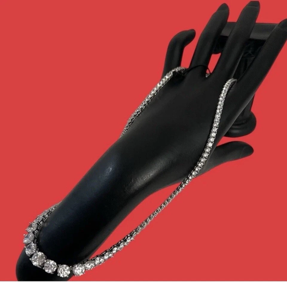 "Collar tenis Rachel Zoe circonita cúbica 17"" Los Ángeles Nueva York Nueva York" Foto 3 de 4