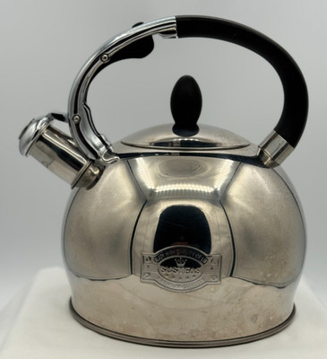 Susteas Stove Top Whistling Tea Kettle - Stainless Steel Finish - Cool Handle