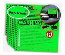 50 Pcs Parking Violation Stickers Notice Parking Violation Labels Tow Stickers