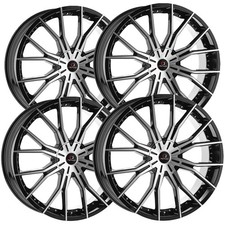 4 Cavallo Clv-36 18x8 5x1125x4.5 35mm Blackmachined Wheels Rims 18 Inch