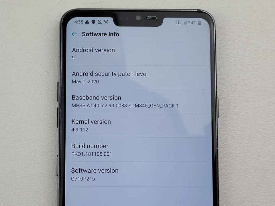 LG G7 ThinQ (LG-G710PM) 64GB - Gray (Sprint) Smartphone - BLEMISHED - H4308 - Image 3 of 4