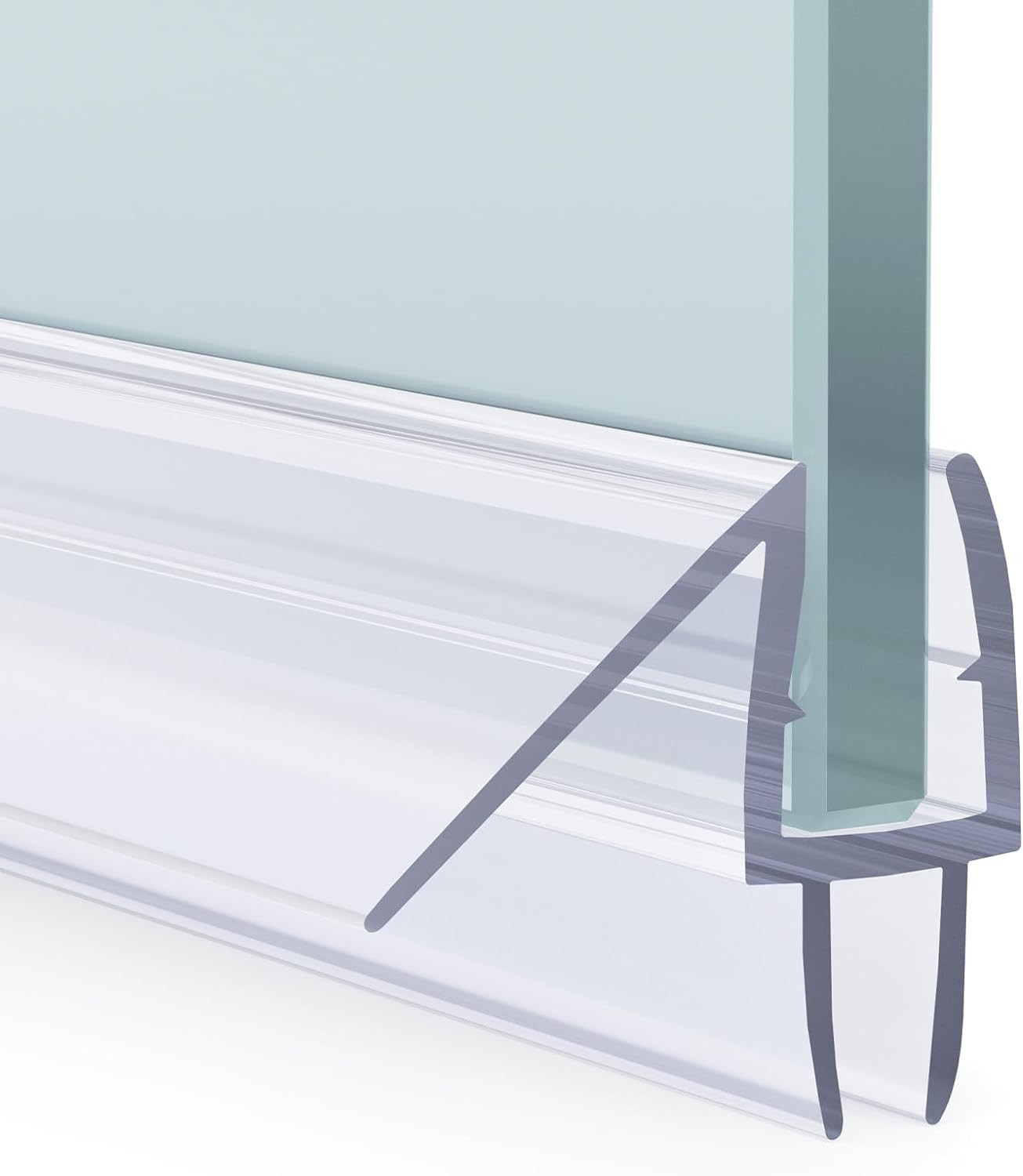 Amazerbath 3PCS Shower Door Bottom Seal for 1/4 Inch Glass - (15.75 Inches * 3),