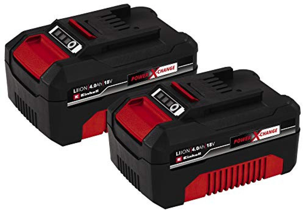 (TG. 2x4,0 Ah Akku / 900 W) Originale Einhell 4,0 Ah Twinpack Power X-Change (18