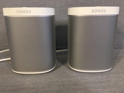 Pair (2) Sonos PLAY:1 A200 Speakers, 256mb memory Working, S2 app, Manuf. 2018.