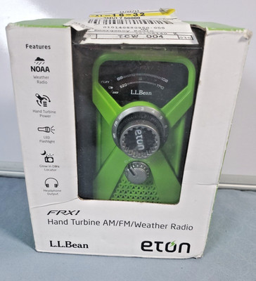 Eton FRX1 Hand Turbine AM/FM NOAA Weather Radio   L.L.Bean Edition   New in Box