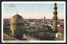 Old postcard Cairo, The Mosque El Sarghatmach 1929 