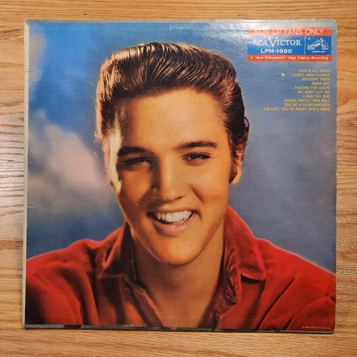 Elvis For LP Fans Only Mono Vinyl LPM-1990 First Pressing  Tested Cleaned