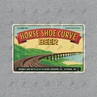 Vintage Horseshoe Curve Beer Metal Sign Altoona PA Brewery Railroad #254332