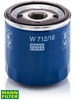 Mann-Filter W712/16 ÖLfilter MotoröLfilter