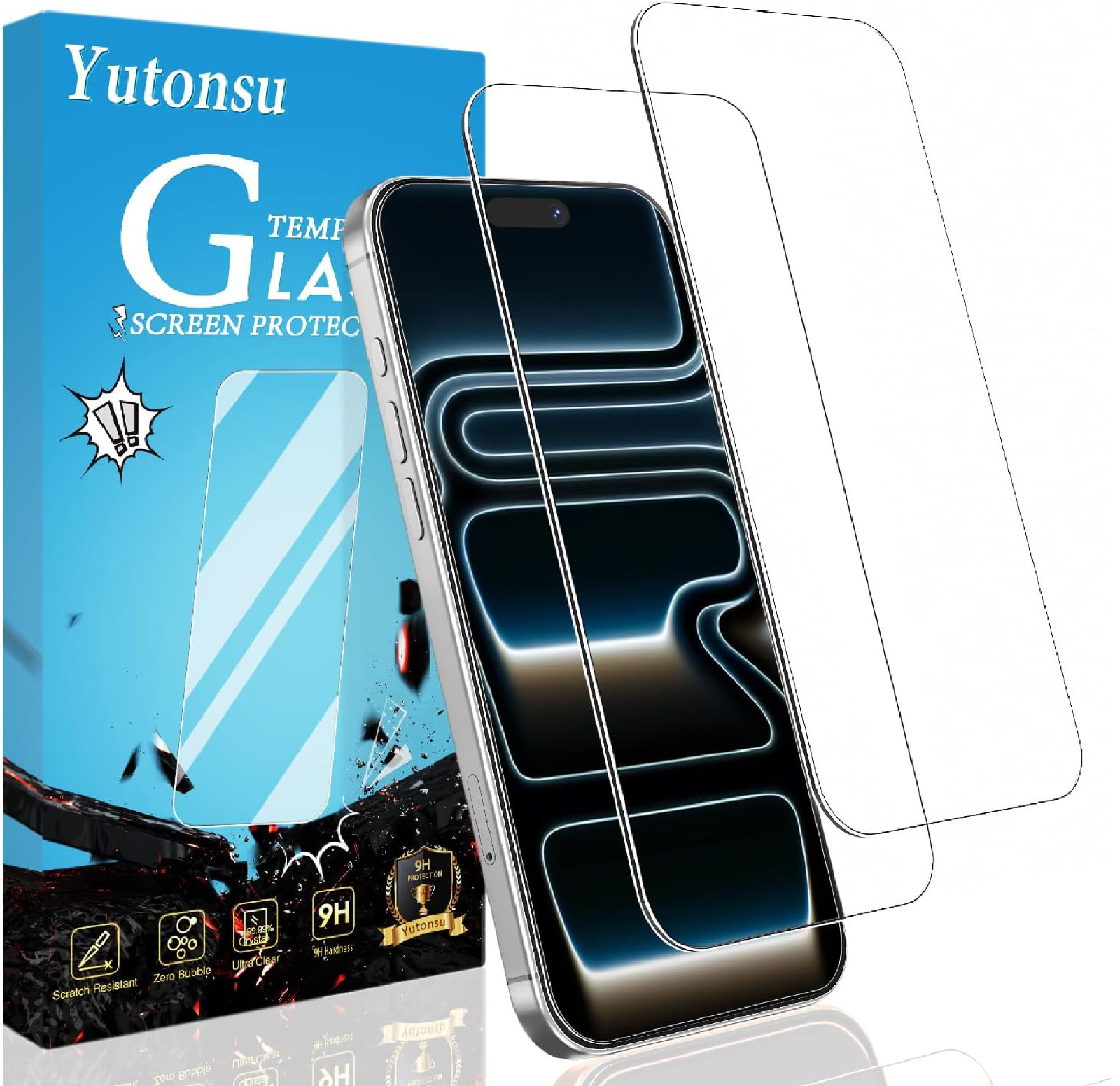 Tempered Glass Screen Protector for iPhone 17 Pro