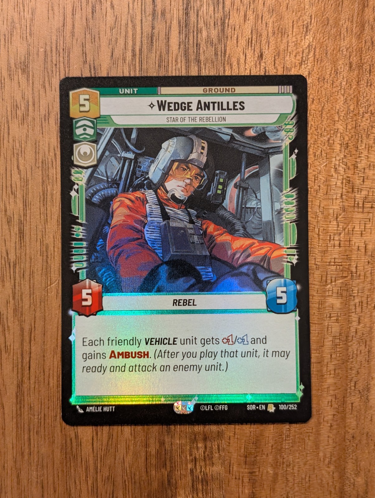 Star Wars Unlimited TCG - SWU - Wedge Antilles Foil - NM Cond