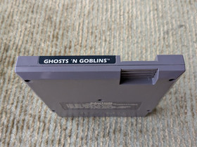 Ghosts 'N Goblins CIB 1st Print Unpunched Hangtab 5 Screw Nintendo NES Complete