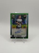 2025 Topps Chrome MLS Tate Johnson Auto Green Refractor /99 Vancouver Whitecaps
