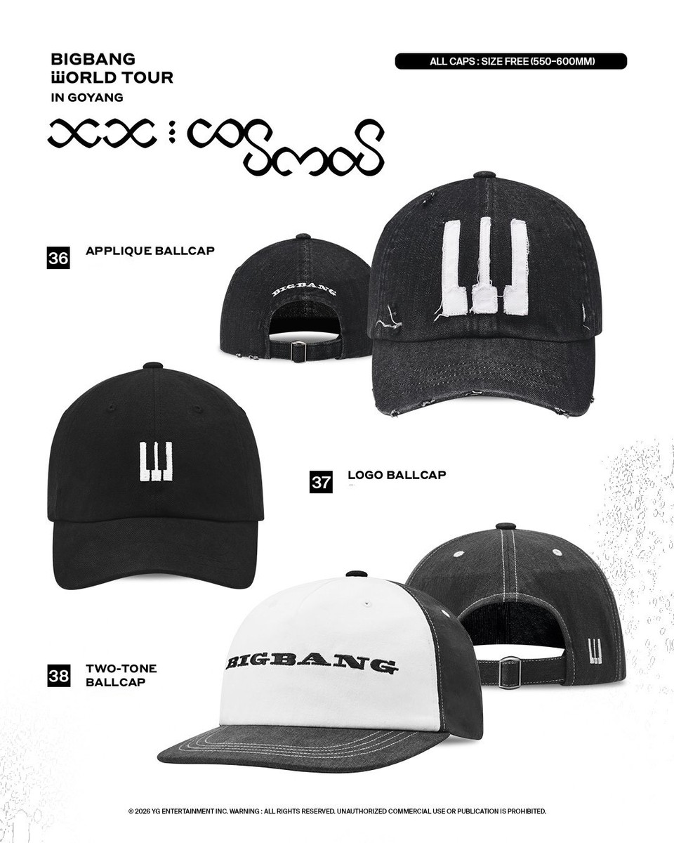 BIGBANG COSMOS ソウルコン　GOYANG BALLCAP BIGBANG 20th Anniversary XX COSMOS World Tour in Goyang Official